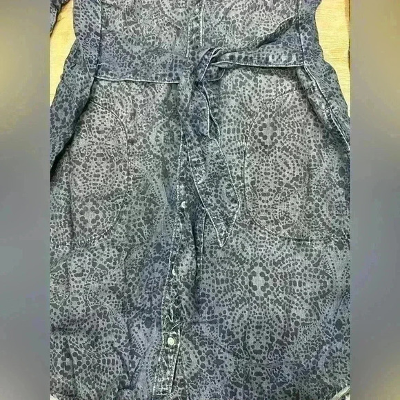 Cloth & stone Anthropologie Dress V-Neck Long Sleeve Short Belted size small - Picture 4 of 7